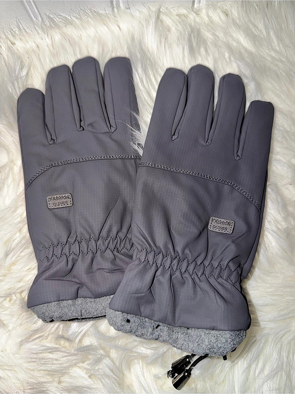 Gray Winter Gloves